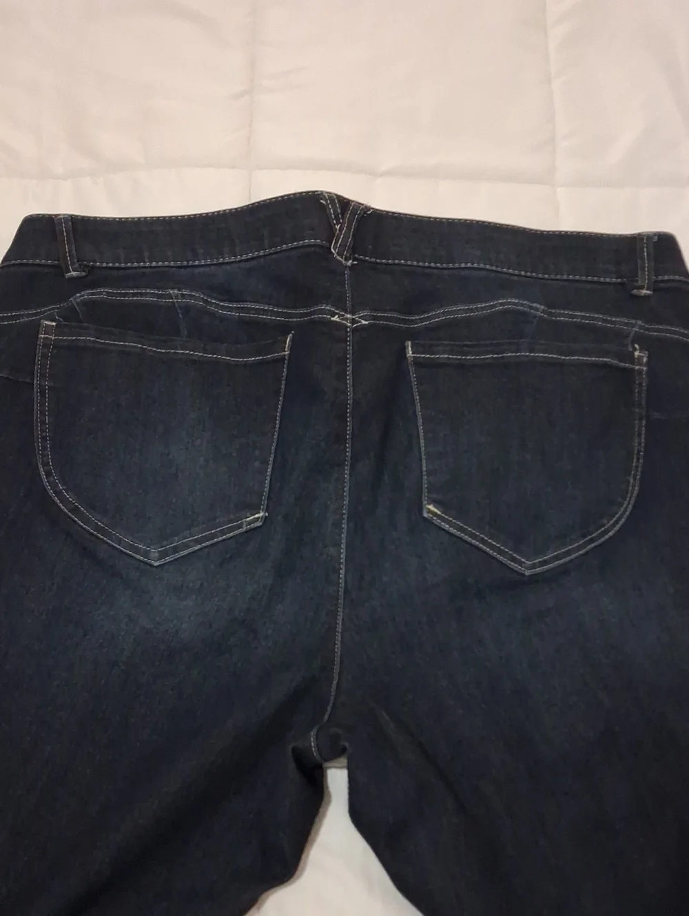 Democracy Navy Blue Jeans with Logo Tag Sz 20W - Picture 4 of 9